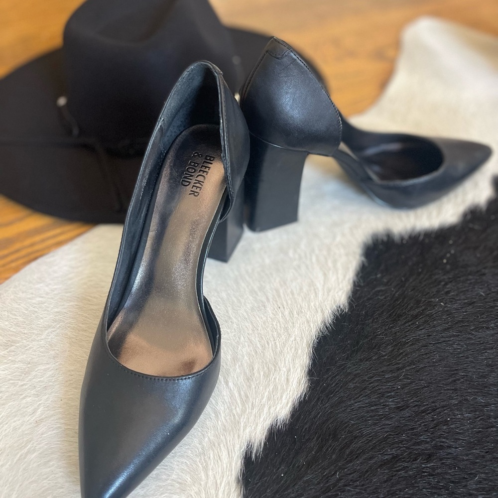 Elegant Black Block Heels